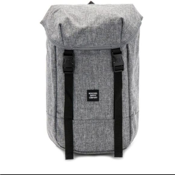 Herschel Supply Company | Iona Backpack Raven Crosshatch Grey & Black Red Inside - Picture 2 of 15
